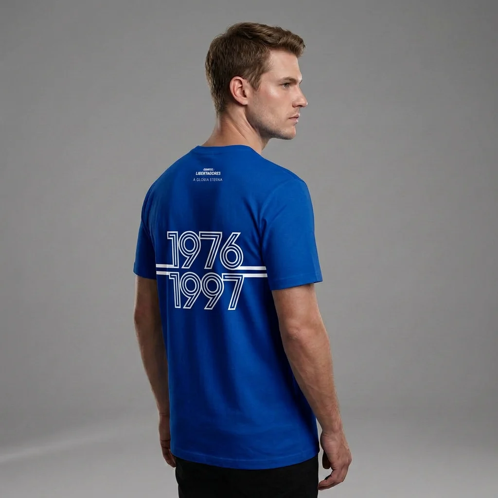 Camiseta Unissex Azul Bicampeão