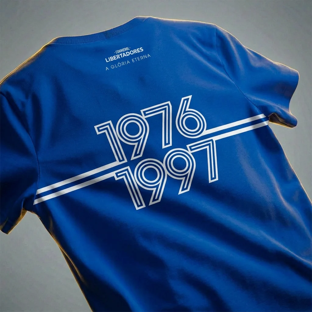 Camiseta Unissex Azul Bicampeão