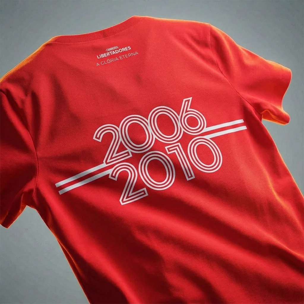 Camiseta Unissex Vermelha Bicampeão