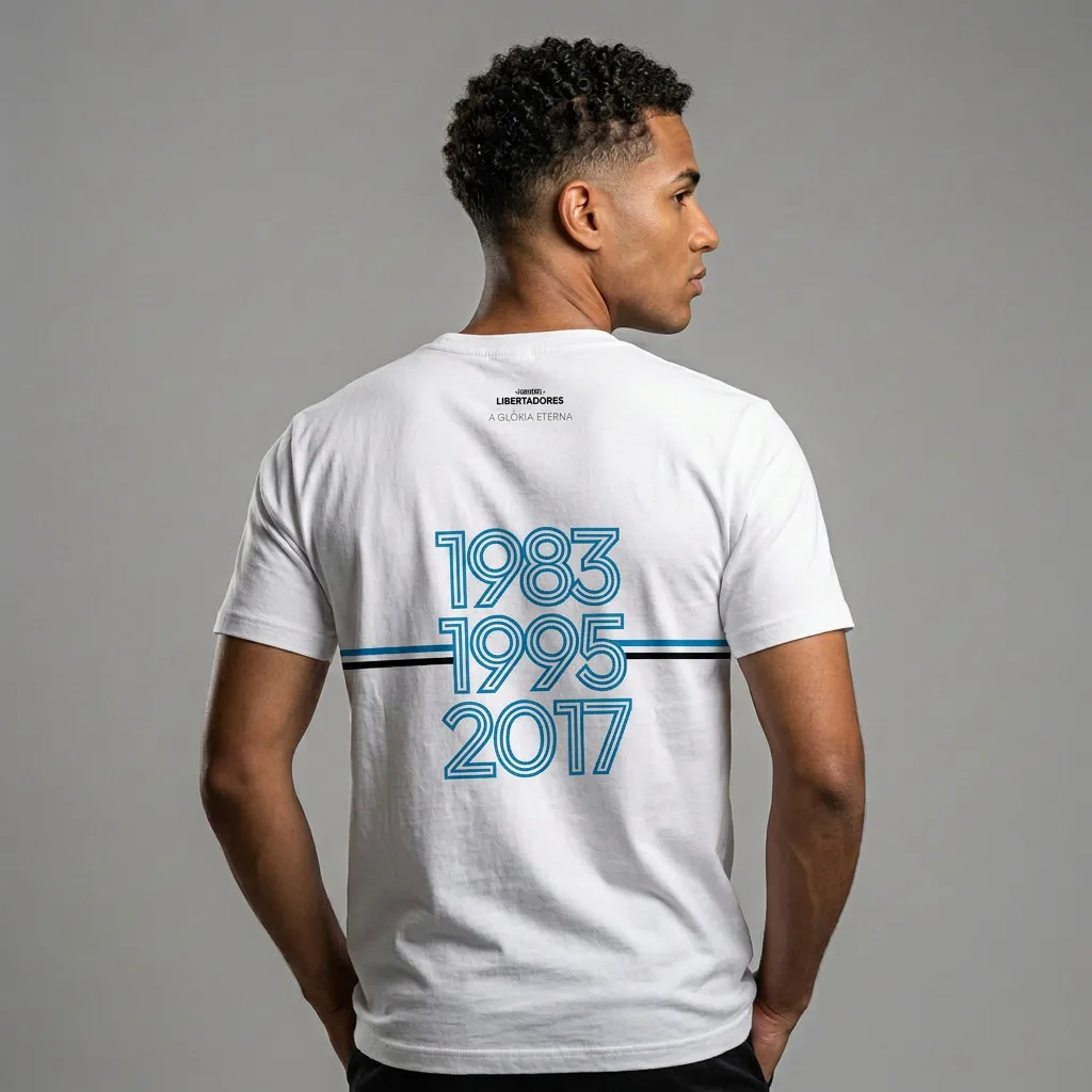 Camiseta Unissex Branca Tricampeão