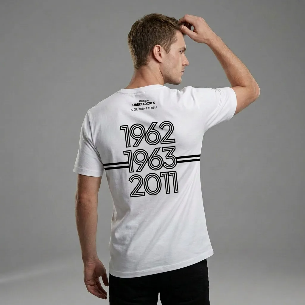 Camiseta Unissex Branca Tricampeão