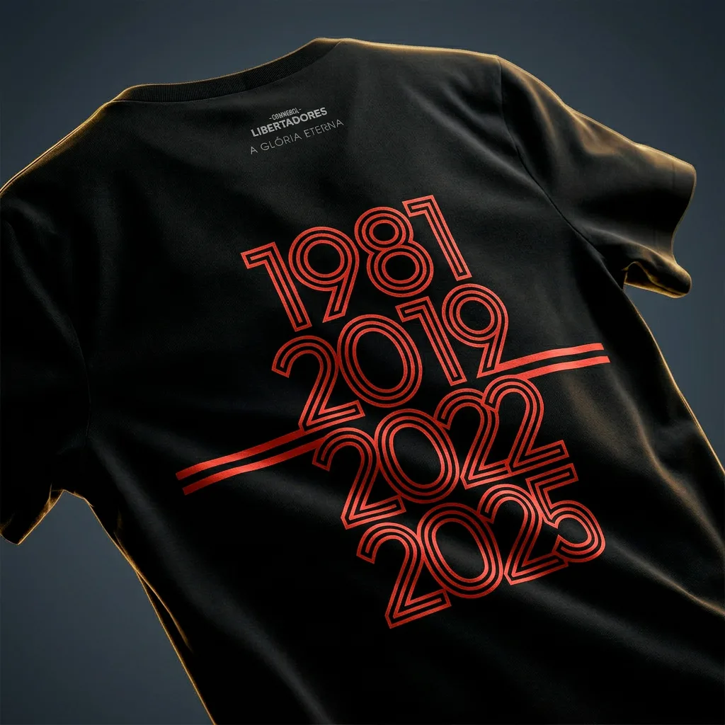 Camiseta Unissex Preta Tetracampeão