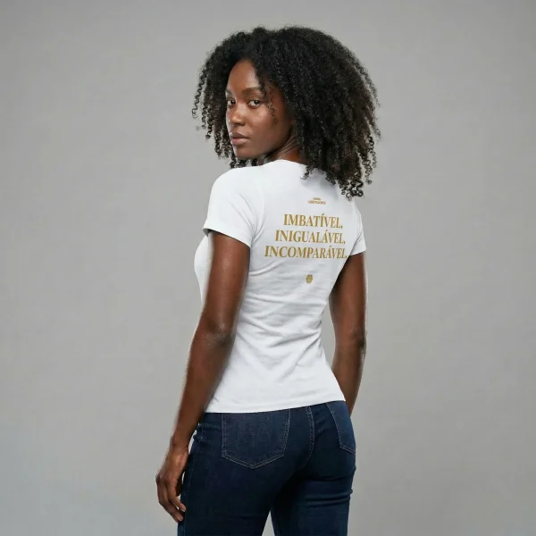 Camiseta Baby Look Branca