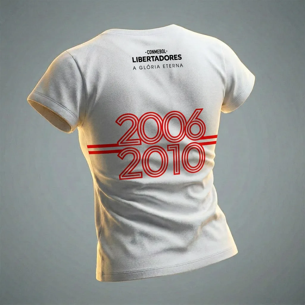 Camiseta Baby Look Branca Bicampeão