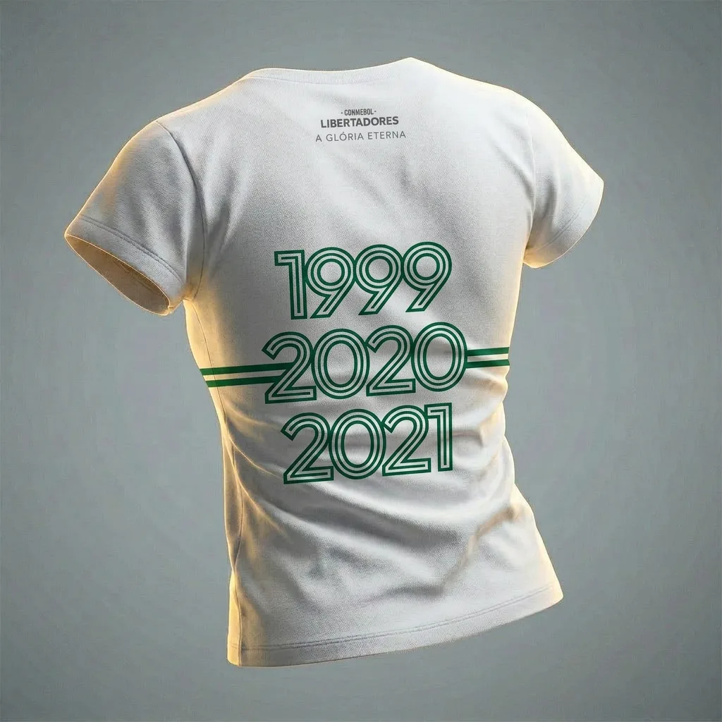 Camiseta Baby Look Branca Tricampeão