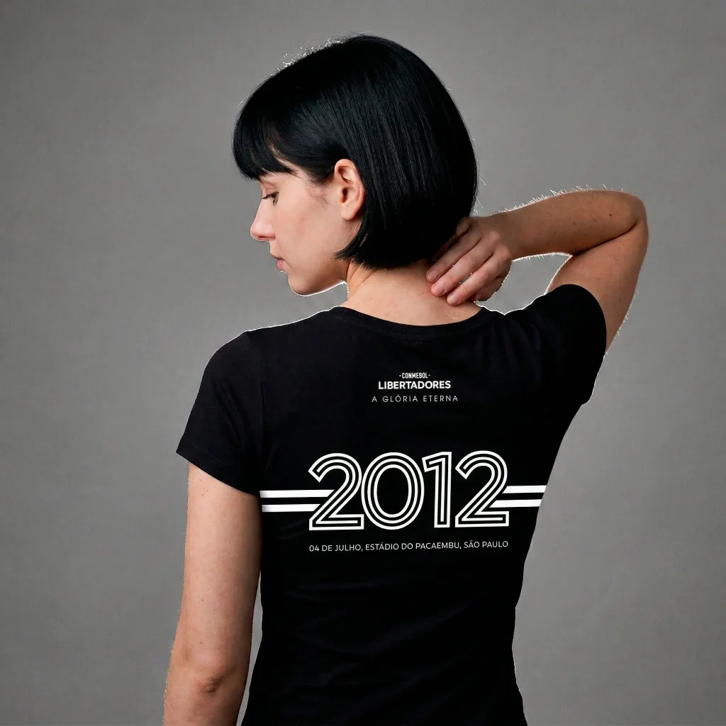 Camiseta Baby Look Preta Campeão