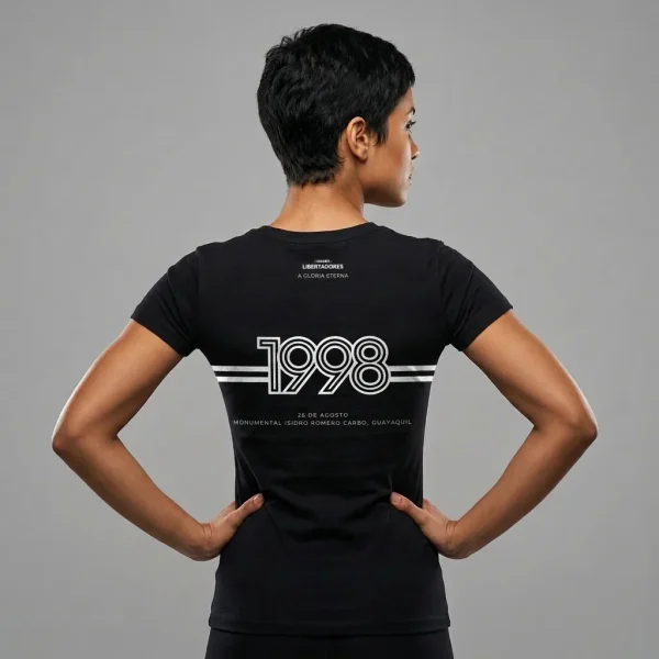 Camiseta Baby Look Preta Campeão