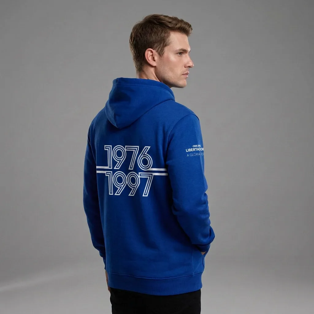 Moletom Azul Bicampeão