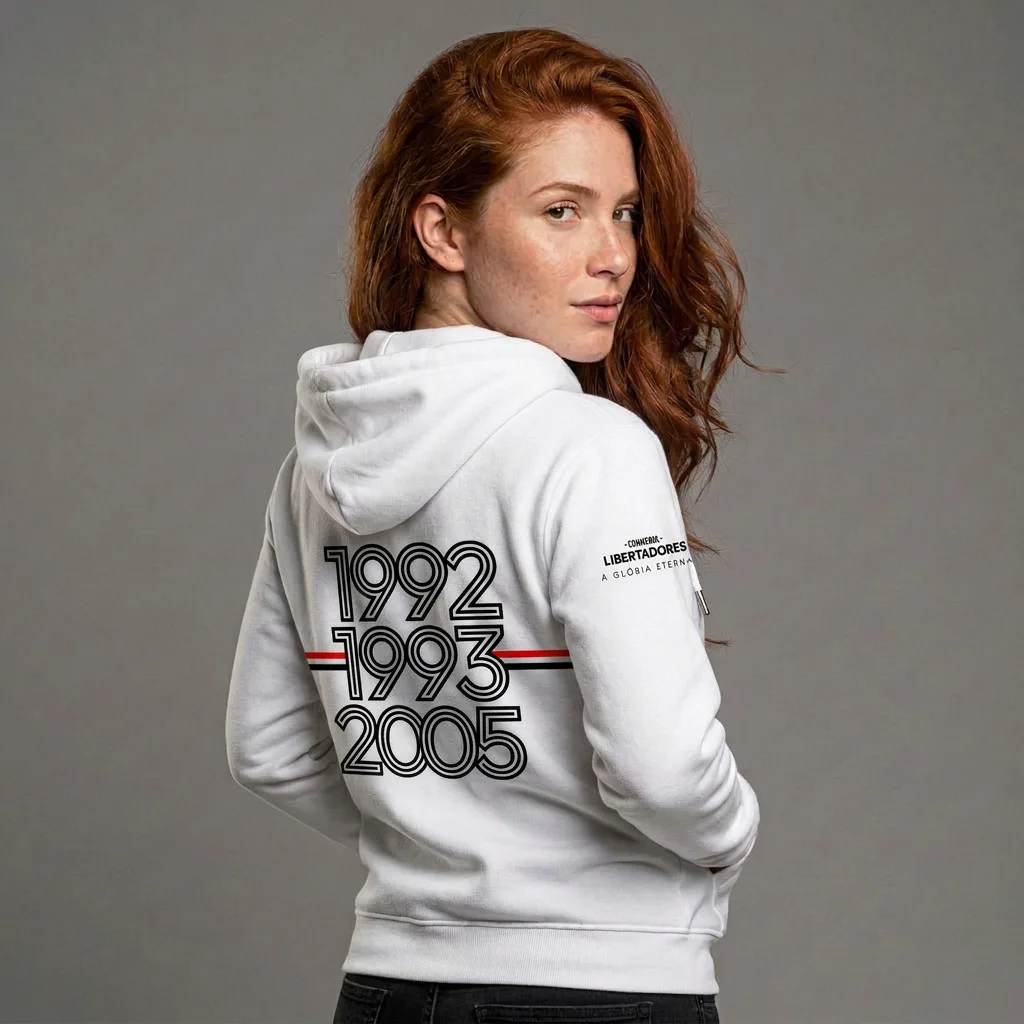 Moletom Branco Tricampeão