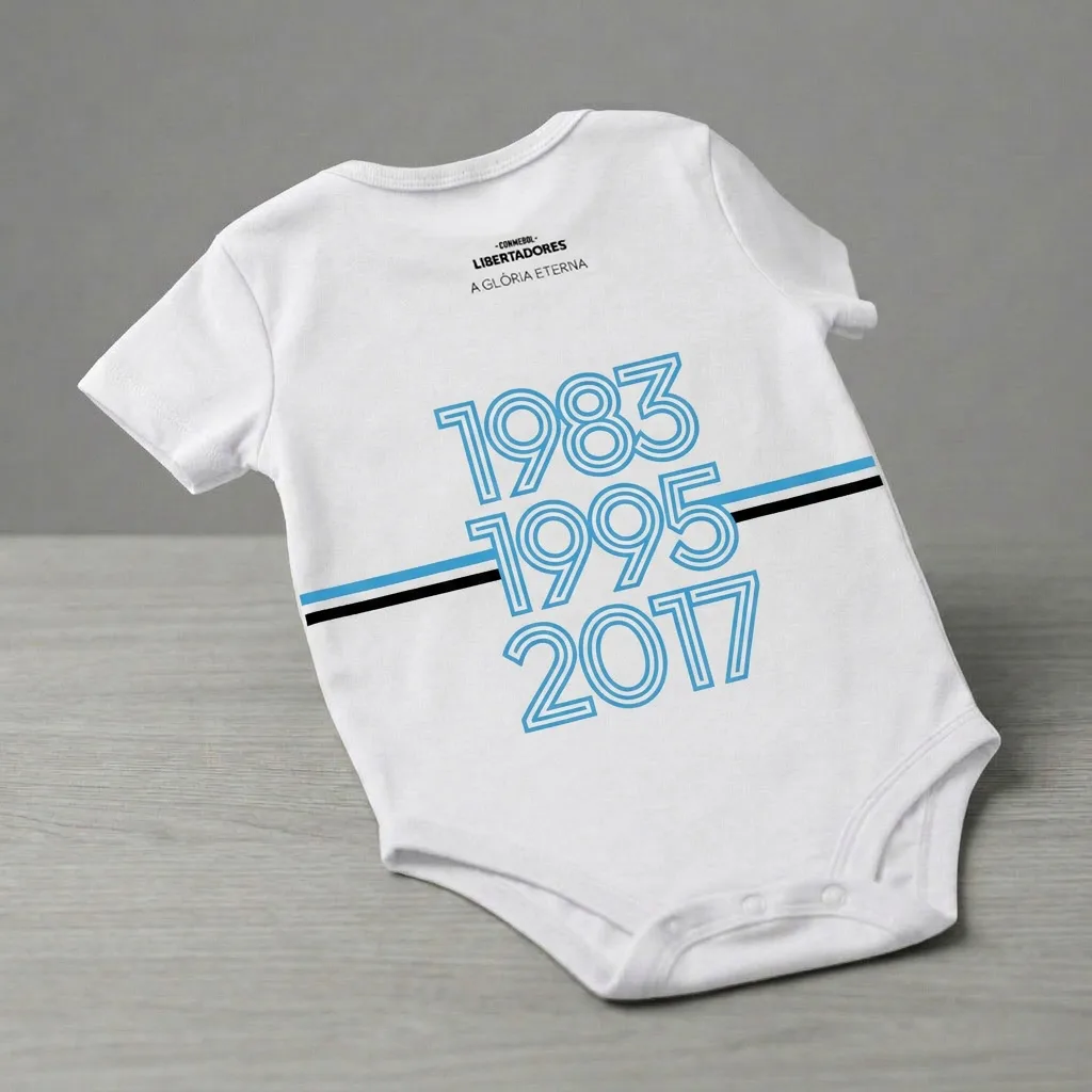 Body bebê Branco Tricampeão