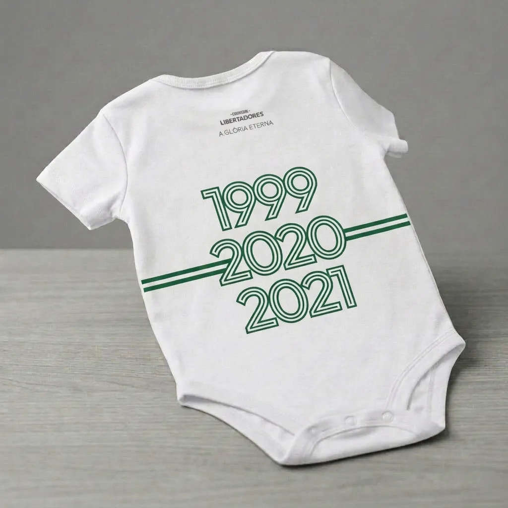 Body bebê Branco Tricampeão