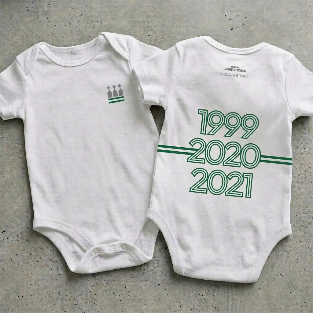 Body bebê Branco Tricampeão