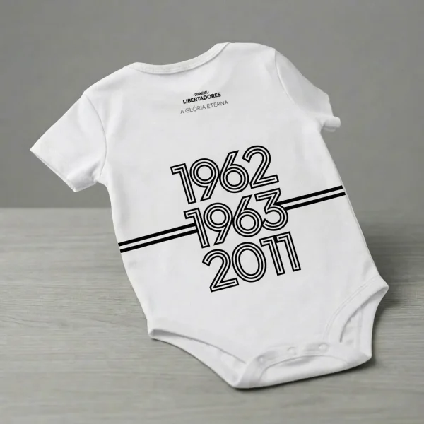 Body bebê Branco Tricampeão