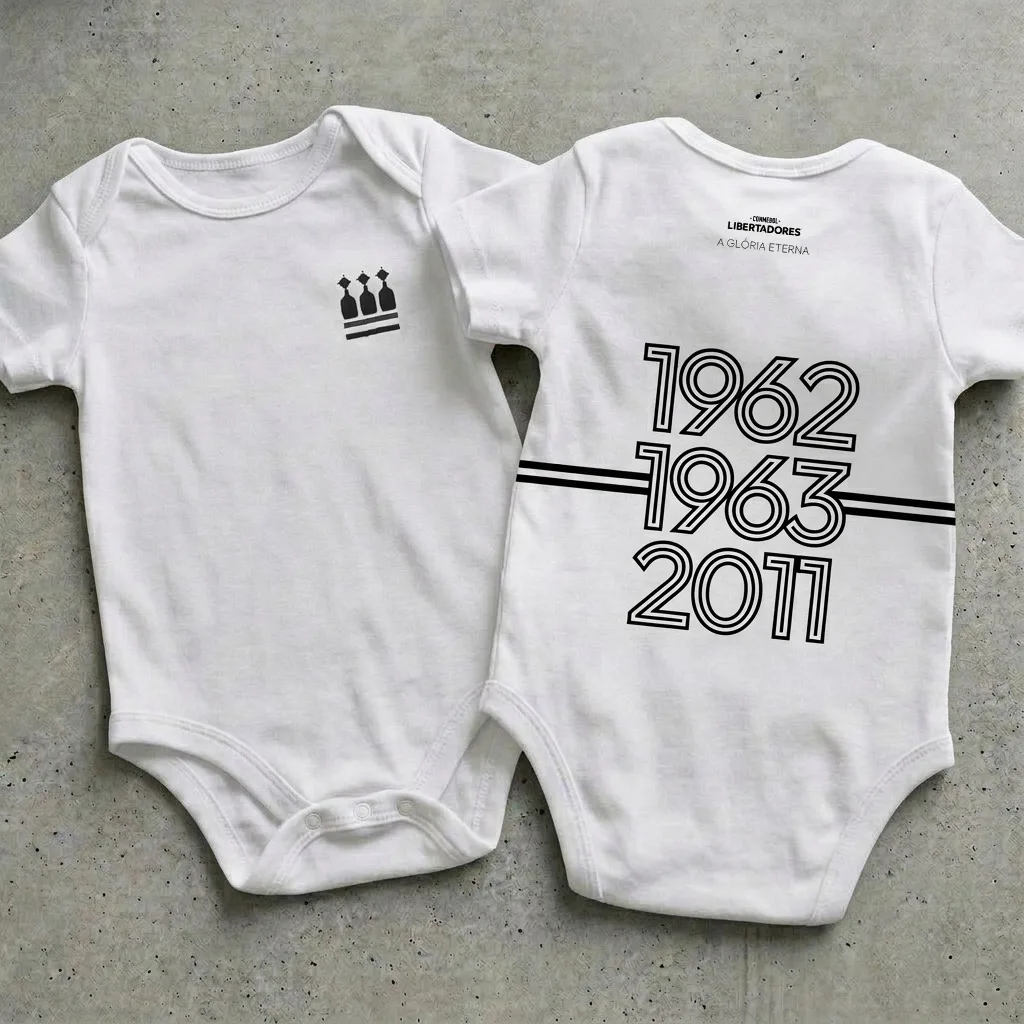 Body bebê Branco Tricampeão