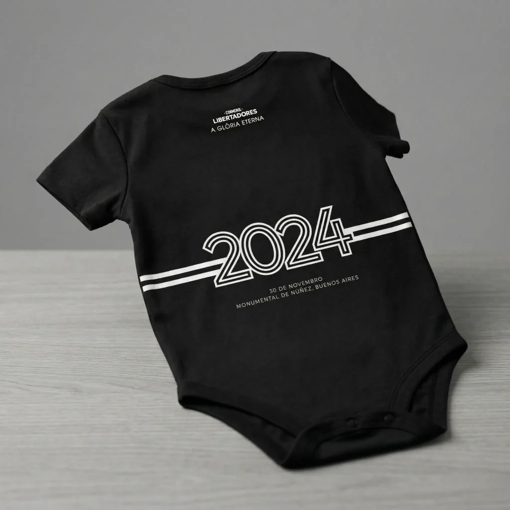 Body bebê Preto Campeão