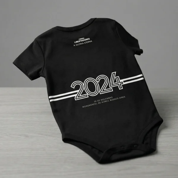 Body bebê Preto Campeão