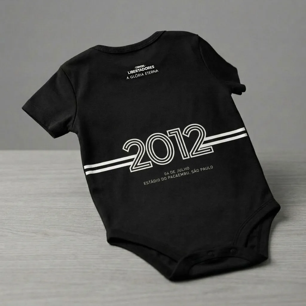 Body bebê Preto Campeão