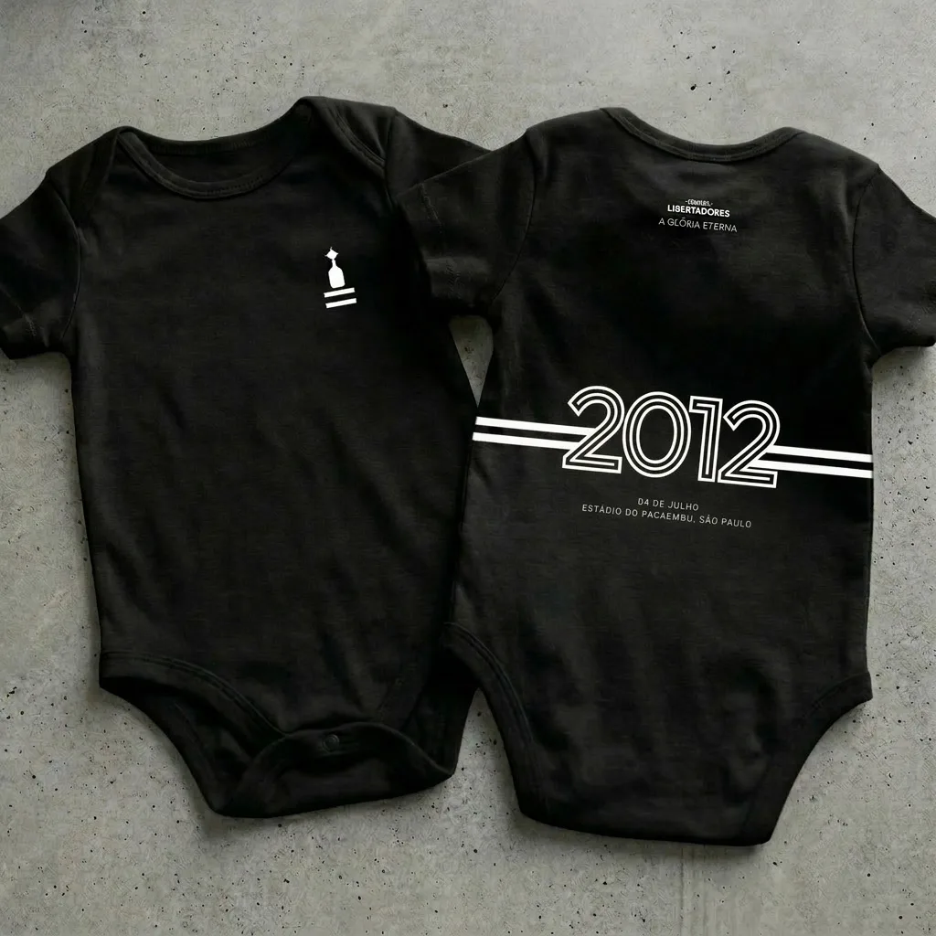 Body bebê Preto Campeão