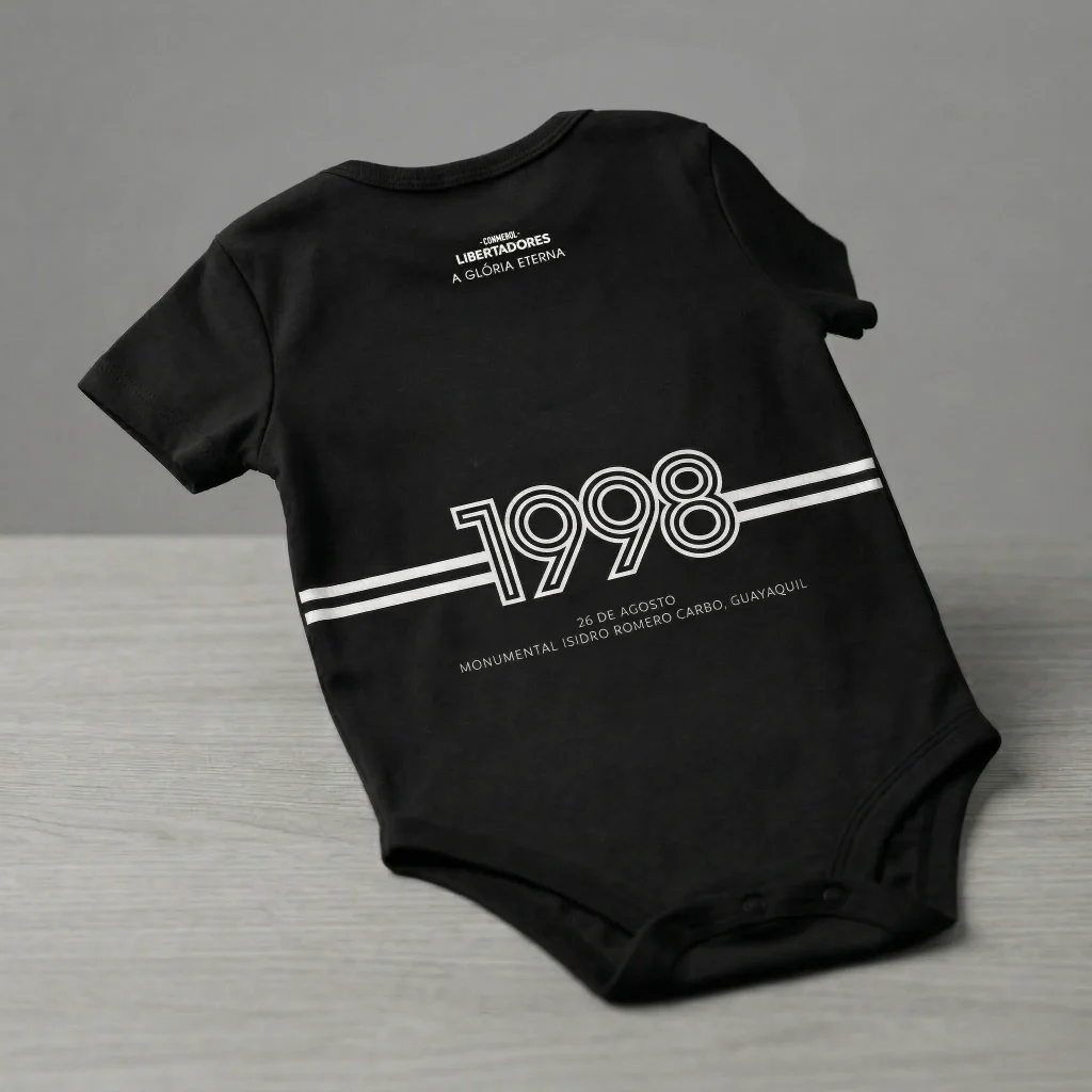 Body bebê Preto Campeão