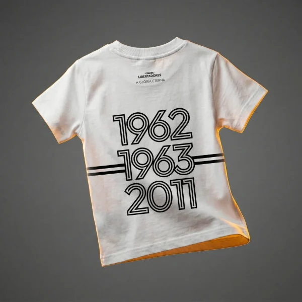 Camiseta Infantil Branca Tricampeão