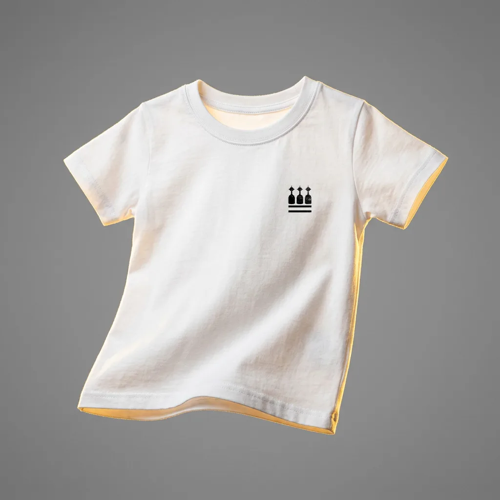 Camiseta Infantil Branca Tricampeão