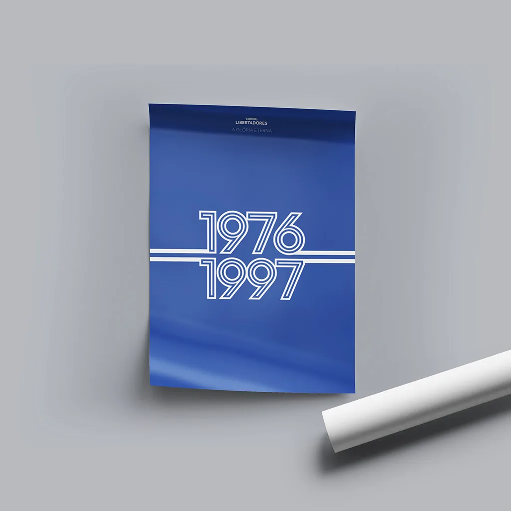 Poster Azul Bicampeão