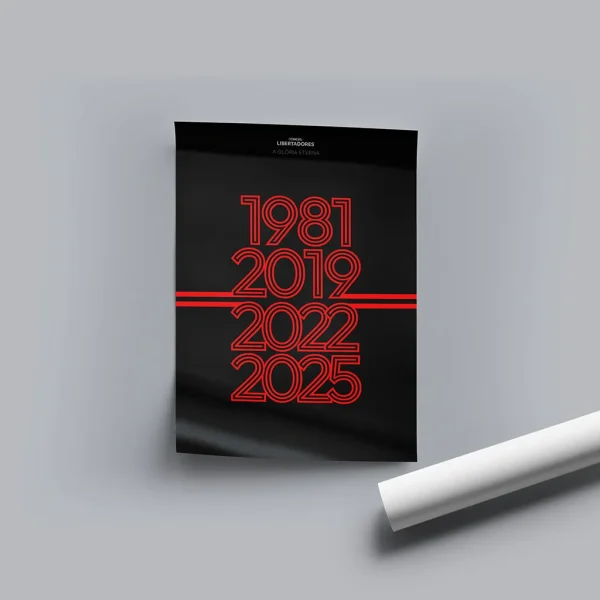 Poster Preto Tetracampeão