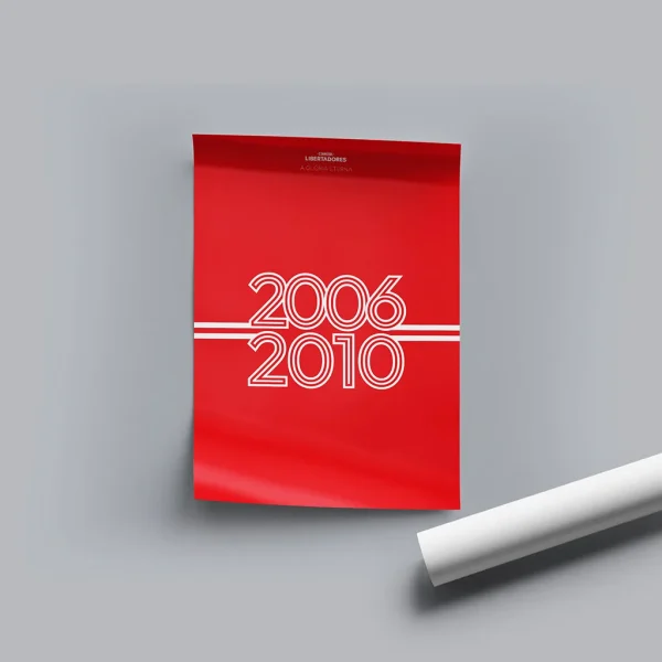 Poster Vermelho Bicampeão