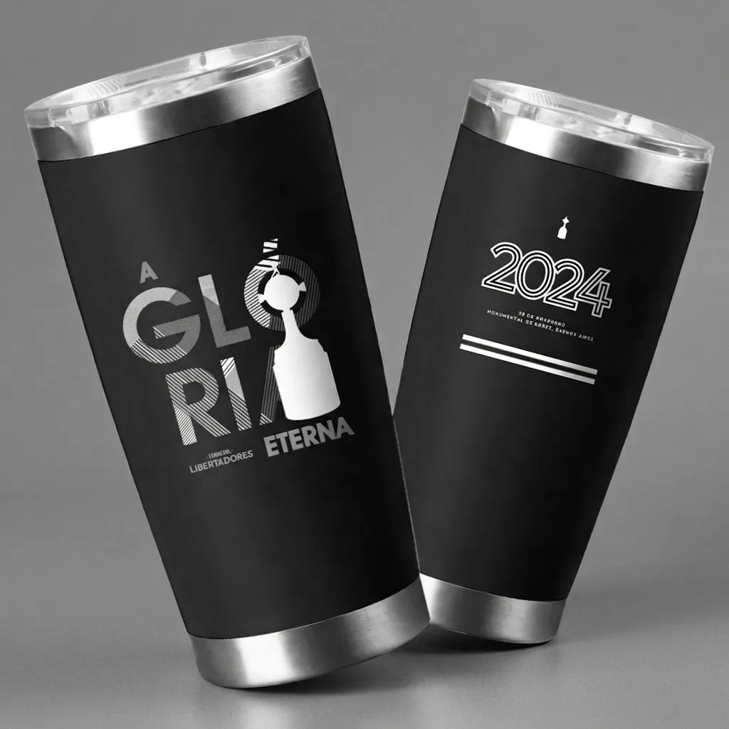 Copo Térmico Preto Campeão