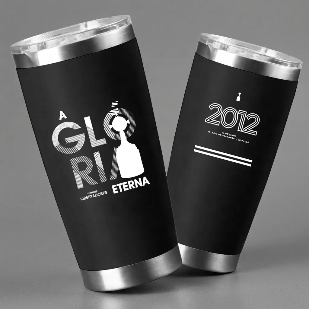 Copo Térmico Preto Campeão