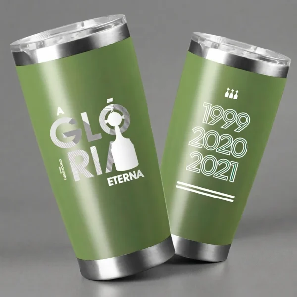 Copo Térmico Verde Tricampeão