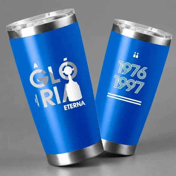 Copo Térmico Azul Bicampeão